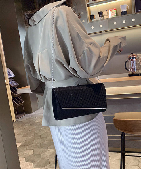 パーティーバッグ 結婚式 クラッチバッグ キラキラ フォーマルバッグ 二次会  2wayバッグエレガント お呼ばれバッグ黒 チェーンバッグ 小さめショルダーバッグ 86YWNY-001